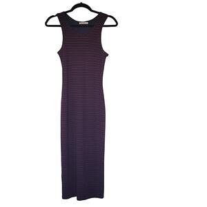 Marine Layer Lexi Daytime Midi Dress, Cabernet/Navy, XS